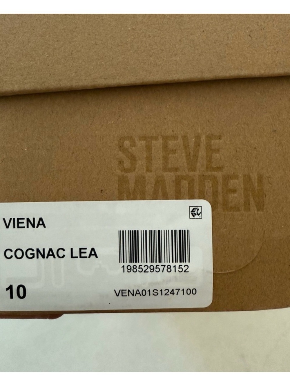 Steve Madden Tan Crisscross Toe-Ring Slide Sandals - Picture 5 of 5